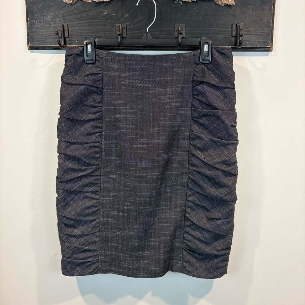 Anthropologie Cartonnier Career Office Ruched Pencil Skirt Size 8